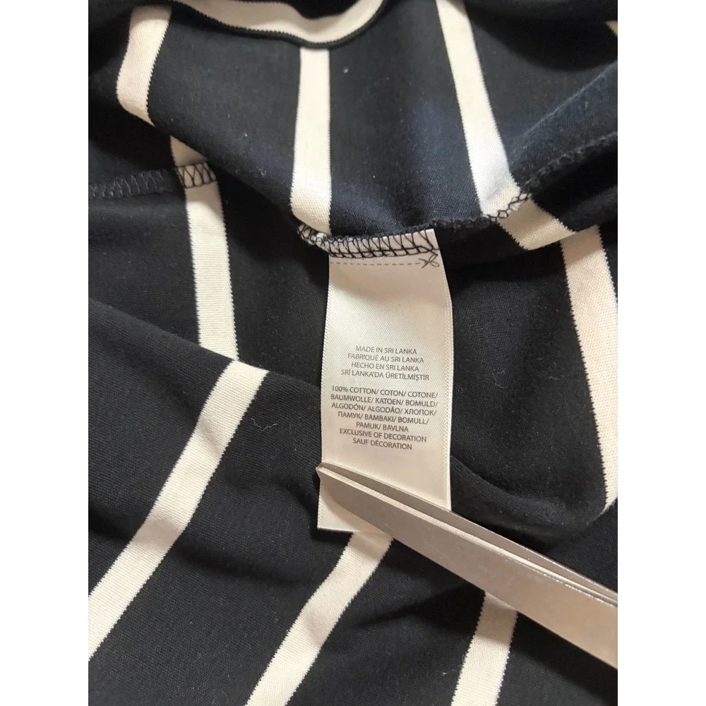Polo Ralph Lauren Men's XXL Black White Striped Polo Shirt Red Pony